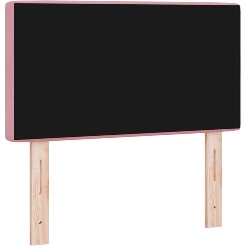 VidaXL Nosivi naslon za glavu s kristalnim gumbima ružičasti 80 cm bar&amp;scaron;un Slike