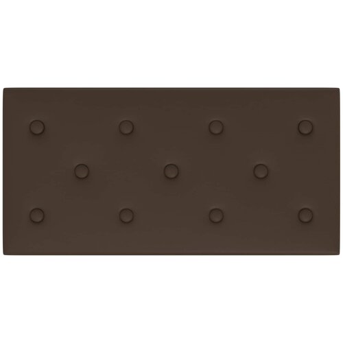  Zidna uzglavlja 12 pcs Smeđa 60 x 30 cm Lažna koža Slike
