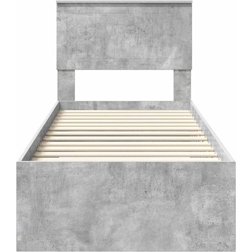  Krevetna konstrukcija Betonski sivi i srebrna 70 x 190 cm Slike