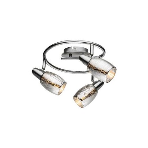 Lampa spot 3xE14 40Wmax Hrom/Staklo Slike
