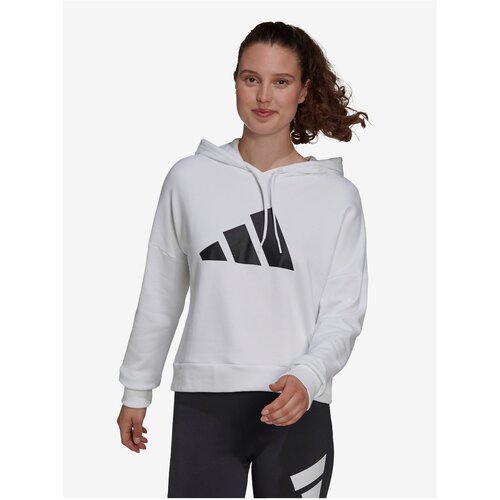 Adidas White Women's Sweatshirt printed Performance W FI 3B Hoodie - Women  | ePonuda.com