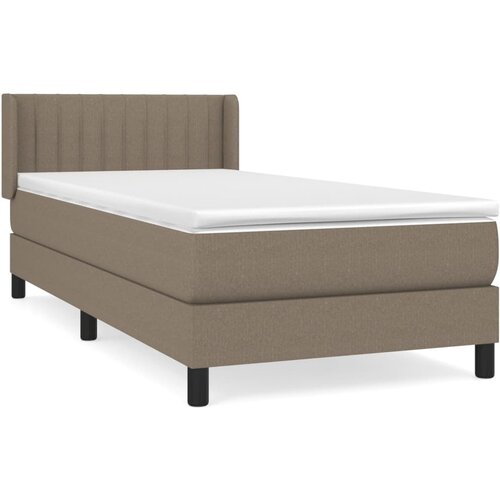 Maison Chic Box spring postelja - Vzmetna postelja z vzmetnico taupe 80x200 cm blago SL7497, (21886885) Slike
