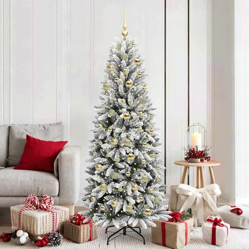 vidaXL Umjetno božićno drvce s stalakom Bijelo 73 x 73 x 180 cm Cijene