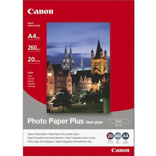 Canon Papir SG-201 A4; A4 / semi gloss / 260gsm / 20 listov Cene