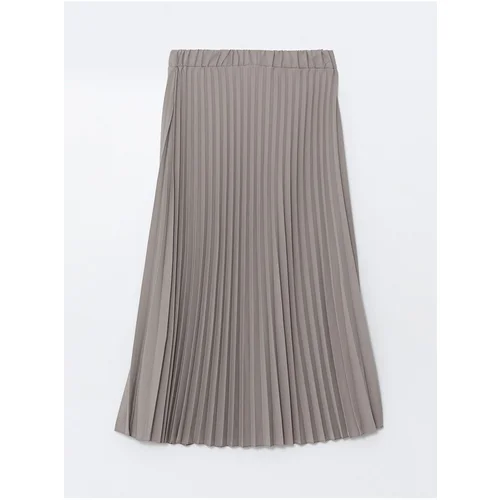 LC Waikiki LCW Women's Waist Zippered Plain Pleated Skirt