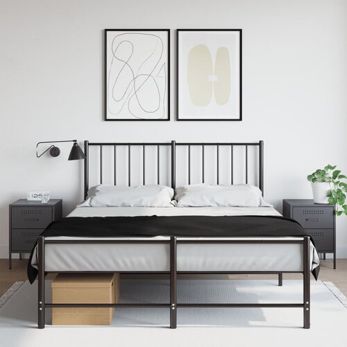VidaXL Noćni ormarići 2 kom antracit 36 x 39 x 50,5 cm čelični Slike