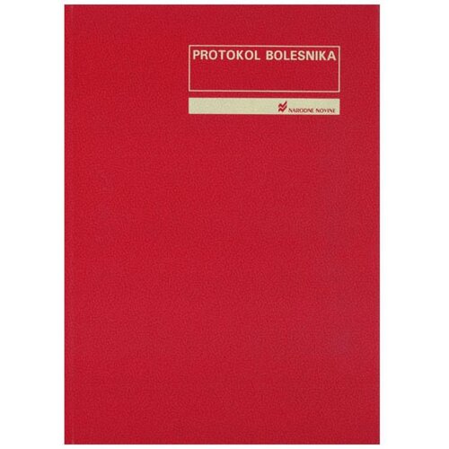 NARODNE NOVINE-UT 1-00-10 PROTOKOL BOLESNIKA; Knjiga 200 stranica, 21 x 29,7 cm Cijene