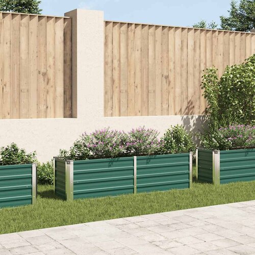 Furnova Visoka greda iz pocinkanega jekla 160x40x45 cm zelene barve, (21920393) Slike