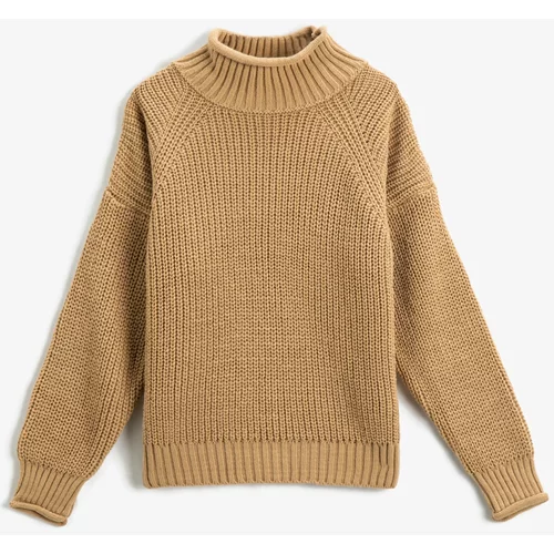 Koton Girls' Brown Sweater