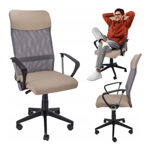  Kancelarijska stolica ZOOM od Mesh platna - Bež ( CM-977303 ) Cene
