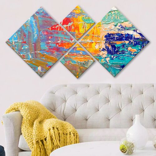 Wallity slika 4MDF362273090, 60x115 cm, 4 dijela Cijene