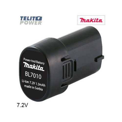 telitpower 7.2V 1300mAh liion - baterija za ručni alat makita BL7010 P-4013 Slike