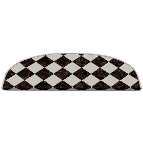 Vitaus Črni/beli komplet preprog za stopnice 16 ks 20x65 cm Chess Board &amp;ndash; Slike