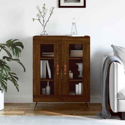 VidaXL Komoda boja smeđeg hrasta 69 5x34x90 cm od konstruiranog drva Slike