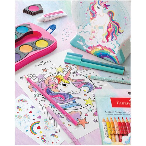  &amp;Scaron;KOLSKI 33BOJE U METALNOJ KUTIJI CONNECTOR UNICORN FABER CASTELL 155544 Slike