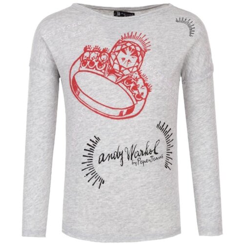 Pepe Jeans Majice z dolgimi rokavi - Siva Cene