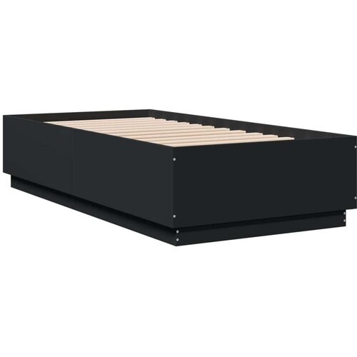 vidaXL Okvir za krevet crni 75 x 190 cm od konstruiranog drva Cene
