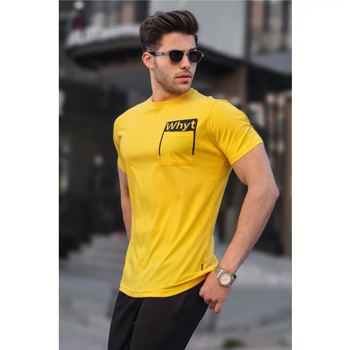 Madmext Men's Yellow T-Shirt 4959
