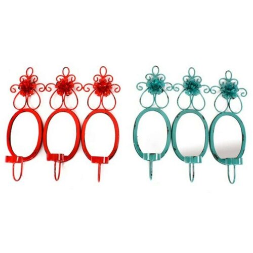  Zidno ogledalo DKD Home Decor 37 x 38 x 8 5 cm (3 Dijelovi) (2 kom.) Cijene