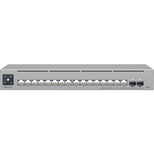 Ubiquiti 16-port, Layer 3 Etherlighting switch 2.5 GbE and versatile mounting options, 4x 2.5 GbE RJ45... Cijene