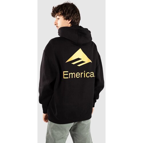 Emerica Lockup Pulover s kapuco black Slike