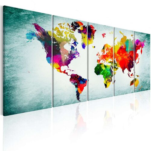  Slika - World Map: Green Vignette 225x90 Slike