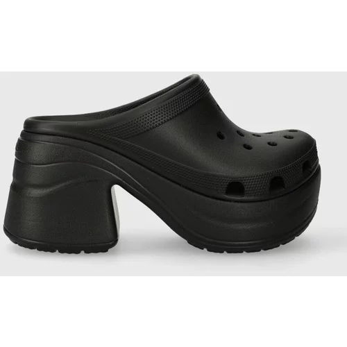 Crocs Natikače Siren Clog za žene, boja: crna, s debelom potpeticom, 208547