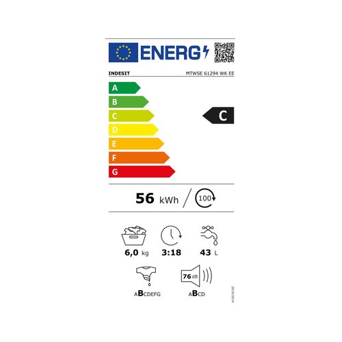 Indesit MTWSE 61294 WK EE MASINA ZA VES Slike