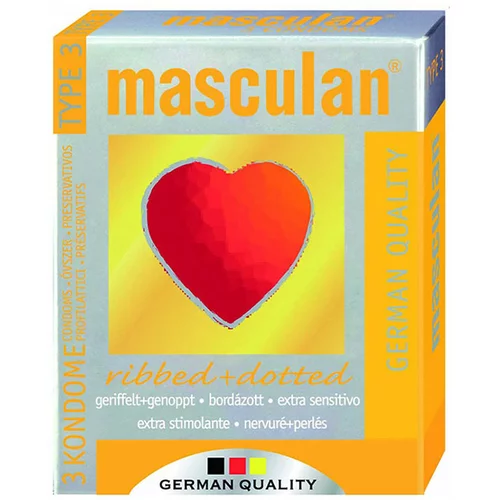MASCULAN Ribbed & Dotted 10 pack