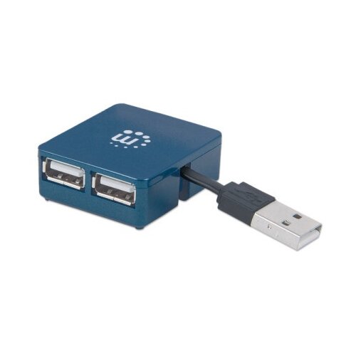 Manhattan 160605 2.0/480Mbps/Plavi USB HUB 4port Cene