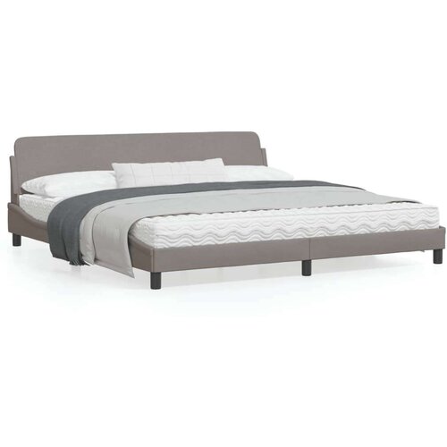  Posteljni okvir brez vzmetnice taupe 200x200 cm blago Cene