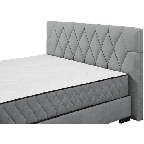 MID.YOU POSTELJA Z VZMETNICO 180 cm x 200 cm , tekstil, leseni material antracit Slike