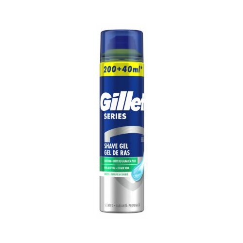 Gillette Series Aloe Vera pomirjajoči gel za britje 240 ml Slike