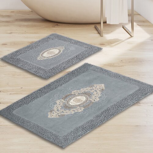 Hanah home set 2 prostirke za kupatilo Sivi Cene