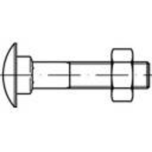 Toolcraft TO-5448297 plosnati okrugli vijak M6 70 mm kvadratni DIN 603 mjed 100 St. Cene
