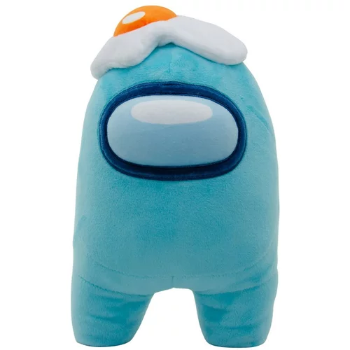 Yume Toys Among Us Official 12" Plush with accessory cyan with Egg hat, (10917)