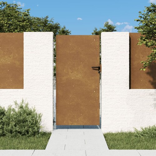 vidaXL Vrtna vrata 85x175 cm Corten jeklo Cene