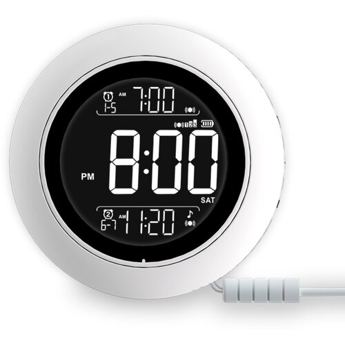 INF Prenosna vibracijska budilka 3-stopenjska, USB-C, predvajanje, (5000289849) Slike