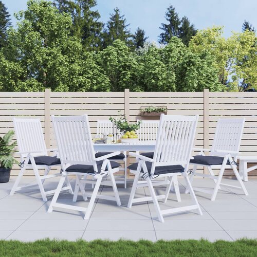 Jastuci za stolice 6 kom modri 50 x 50 x 7 cm od tkanine Oxford Cijene