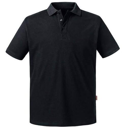 RUSSELL Czarna koszulka męska polo Pure Organic Cene