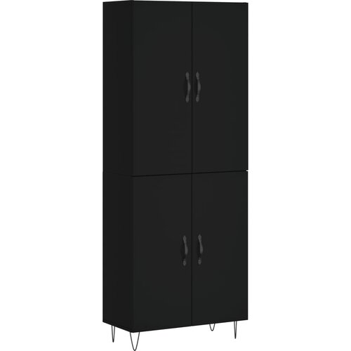 Maison Chic Visoka Komoda - Predalnik črna 69,5x34x180 cm inženirski les, (21717385) Slike