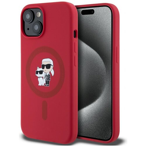Karl Lagerfeld SILIKONSKI OVITEK KARL&CHOUPETTE ZA IPHONE 15 ZA MAGSAFE, (5000014193) Cene