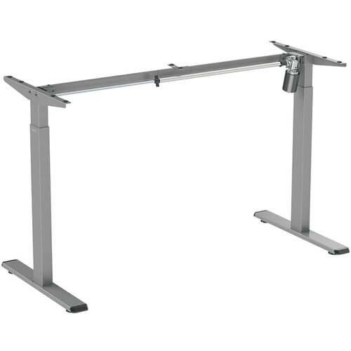 Logilink electrically adjustable sit-stand desk frame, 1 motor, 710–1190 mm, grey, EO0052G Cene