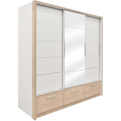 Matis Kaliopa 230 Plakar, 228.6x64x221.8, Belo-Premium hrast Slike