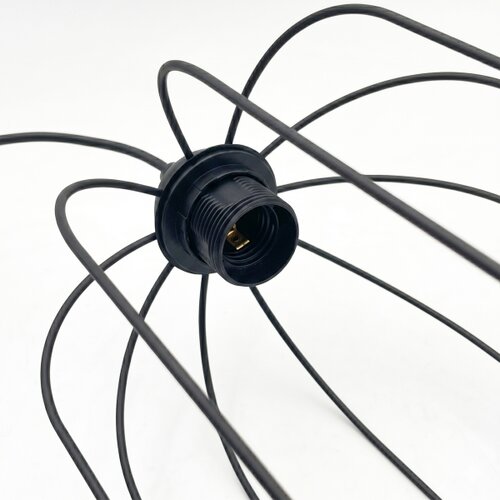  Luster na sajli DESTELLO 1xE27/15W/230V, prečnik 21 cm, crna Slike