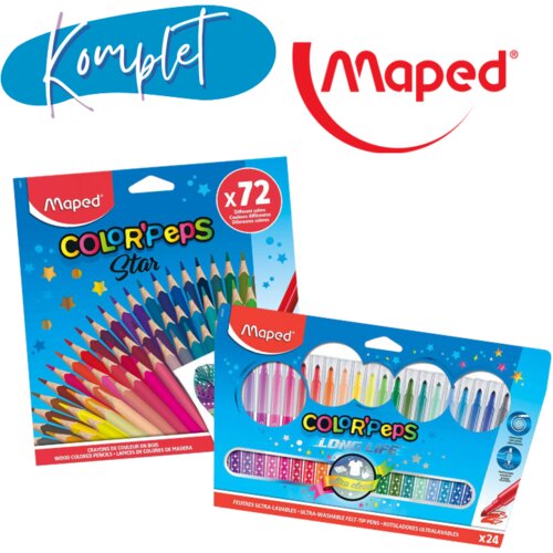 Maped &Scaron;olski komplet Color'peps, 72 + 24 kosov Cene