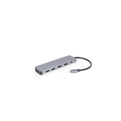 Docking station GEMBIRD USB adapter Type-C 3-in-1 multi-port adapter Hub + HDMI + PD, A-CM-COMBO3-03 Slike