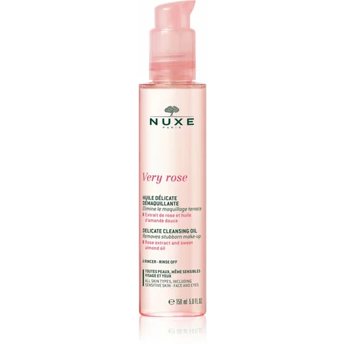 Nuxe Very Rose nježno ulje za čišćenje za lice i oči 150 ml