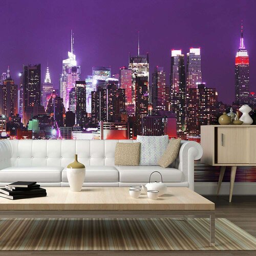  Tapeta - Rainbow city lights - New York 450x270 Slike