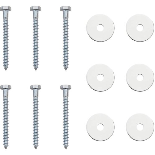  Zemaljska sidra 6 pcs Srebrna &amp;Oslash;10 x 60 cm Galvanizirani metal Slike